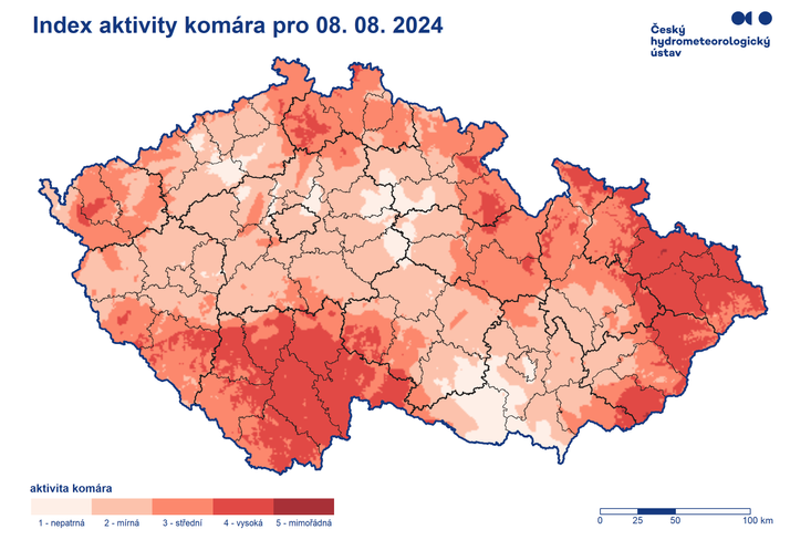 Index aktivity komára