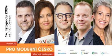 Olomouc zažije talkshow plnou nové energie. Série Pro moderní Česko přiveze známé osobnosti